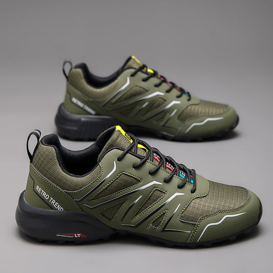 Men's Low-Top Chunky Sneakers, Casual Daily Wear Comfortable Athletic Footwear, European & American Style Hiking Outdoor Shoes, Cycling & Mountaineering Shoes, Big Size Men's Shoes, US Sizes 6-15