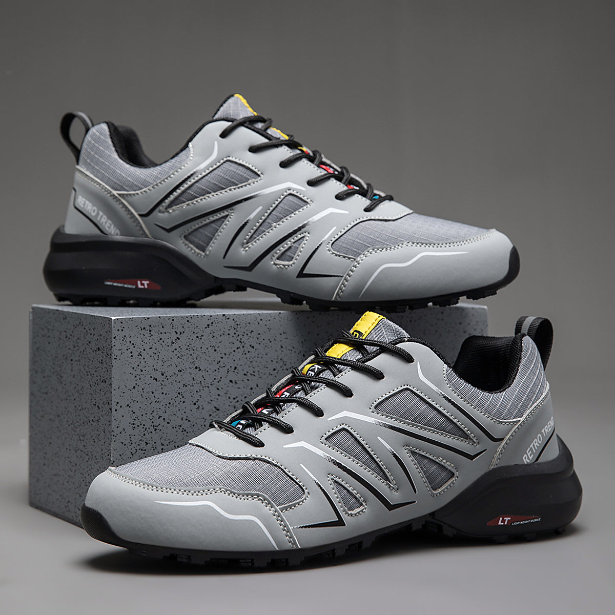 European & American Style Hiking Outdoor Shoes, Cycling & Mountaineering Shoes, Cross-Border Big Size Men's Footwear, Chunky Casual Sneakers for Men, US Sizes 6-15