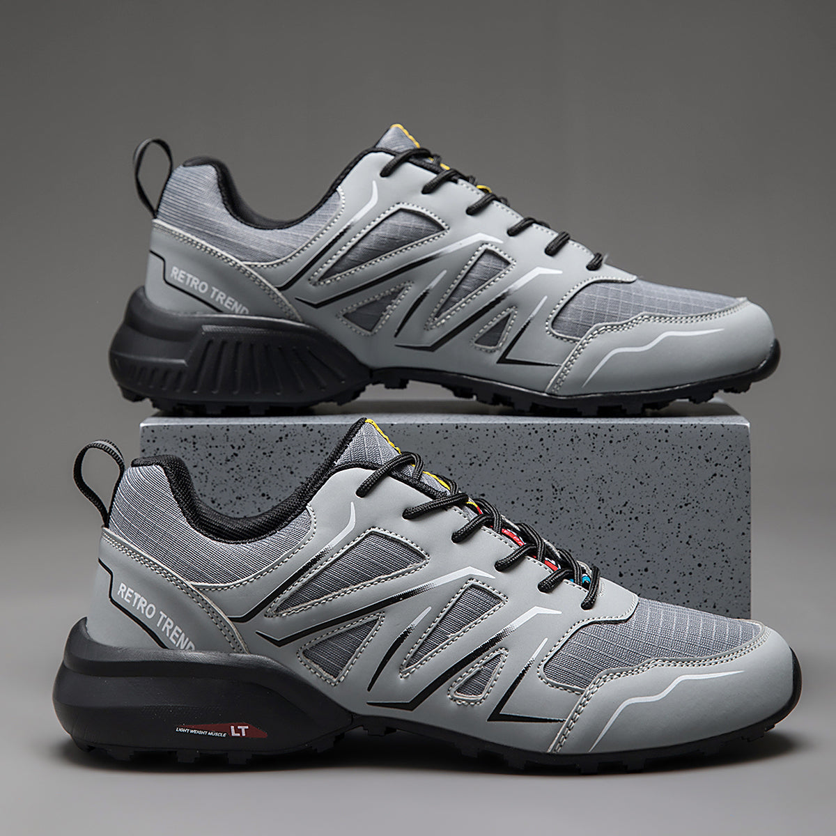 European & American Style Hiking Outdoor Shoes, Cycling & Mountaineering Shoes, Cross-Border Big Size Men's Footwear, Chunky Casual Sneakers for Men, US Sizes 6-15